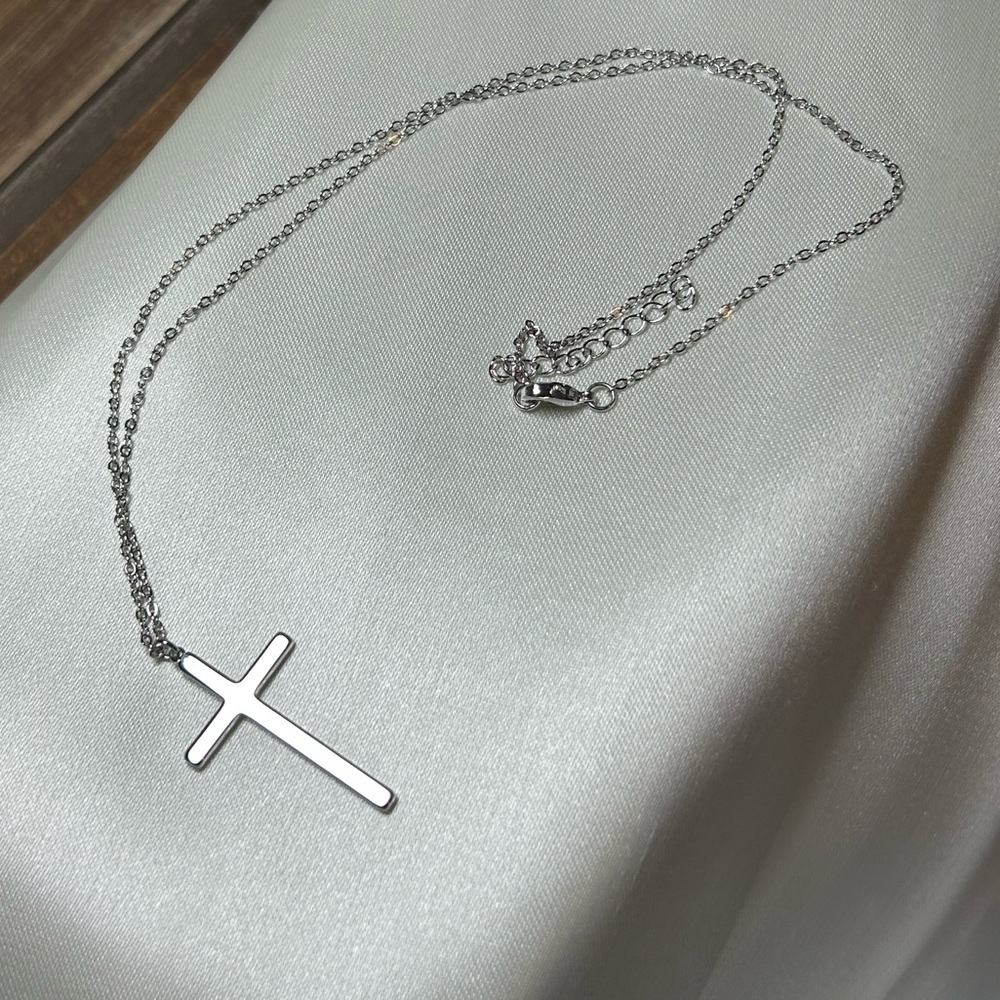 Silver Cross Necklace